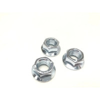 Гайки Море-Метизов DIN 6923, шестигранные с фланцем, класс прочности 10, цинк, М16x1,5, 10 шт. GAYKA6923M161510CM