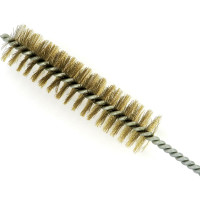 Щетка ерш EuroBrush Д25x100x300 с хв-м + кольцо, ворс гофр латунь 0,20 (код 14-122) EB-T816525