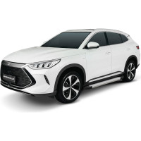 Пороги на автомобиль Rival "Silver" для BYD Song Plus I рест. 2023-н.в. F180AL.0701.1
