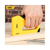 Мебельный строительный пластиковый степлер Deli DL238002 + 400 скоб (D-скобы тип 53/53А, размер 4-10) 147064