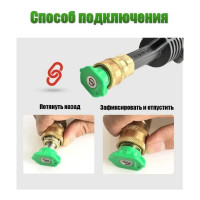 Веерная насадка зеленая, веер 25 градусов, среднее давление для очистителя высокого давления PW 1740 WORTEX 0325034