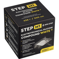 Компаунд силиконовый НПК СТЭП белый для распределительных коробок STEP-M1, 0,5 л 00-00001675
