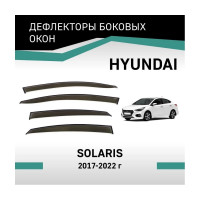 Дефлекторы окон DEFLY Hyundai Solaris, 2017-2022 VHy008