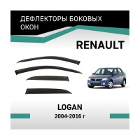 Дефлекторы окон DEFLY Renault Logan, 2004-2016 VRn002