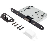 Защёлка Аллюр АРТ L7050R BL матовый черный B2B пакет планка 18 мм 16555