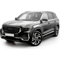 Пороги на авто Rival "Premium-Black" Geely Monjaro 4WD 2023-н.в., 180 см. A180ALB.1906.1
