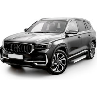 Пороги на автомобиль Rival "Silver" Geely Monjaro 4WD 2023-, 180 см, 2 шт. F180AL.1906.1