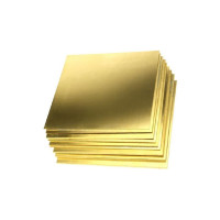 Лист латунный АО КЗОЦМ 150x150x0,5 мм, заготовка для творчества 1 шт Л.Л.150.150.0,5