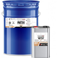 Грунт-эмаль полиуретановая HardMax двухкомпонентная УР-2К PRO 224.10 МТ RAL 7024 Серый графит (комплект 18,2 кг) 4690417109586