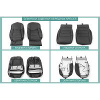 Чехлы на сиденья DEFLY Haval Jolion, 2020-н.в., экокожа черная Hv2-2K