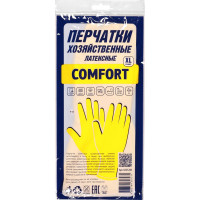 Перчатки ACG COMFORT латексные хозяйственные желтые размер XL 1023284