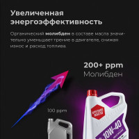 Моторное синтетическое масло ВМПАВТО Motive 10w40 (A3/B4, SN/CF) 4 л+1 л 9252