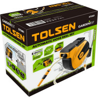 Катушка автоматическая TOLSEN Industrial со шлангом 1/2" 15+1.5 м, насадка, коннекторы 57261