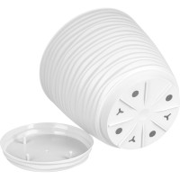 Горшок для цветов Idiland Botanica 1,7 л, с поддоном, белый 231600229/00