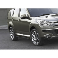 Пороги "Black" Rival для Citroen C4 Aircross/C-Crosser/Mitsubishi ASX/Outlander, F173ALB.4005.1