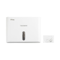 Диспенсер для бумажного полотенца GFmark Z сложения, с ключом, из АБС пластика, цвет БЕЛЫЙ. 919