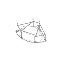 Монтажный комплект для ванны Santek КАРИБЫ 140х140 1WH112430 00037693