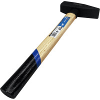 Слесарный молоток vertextools 2000 г, квадратный боек, деревянная рукоятка 10-15-2000
