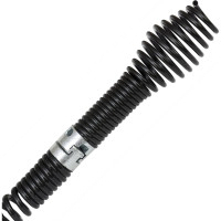 Набор для прочистки засоров КРОКОЧИСТ в канализации диаметром до 110 мм длиной до 5 метров, в комплекте: спираль 16 мм, длина 5 м, рукоятка, насадка, ключ 51315-16-5Н