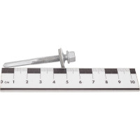 Самосверлящий винт Fasty sd18 c шайбой, 5.5x50 мм, Magnisilver 1000hrs, шайба 16 мм, 100 шт. P157555AMS