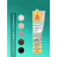 Универсальный эластичный полиуретановый герметик SIKA Flex-719 Universal PU серый Картридж 300мл. 754169