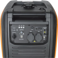 Инверторный генератор CARVER ppg -4500is 3,5/4,0квт, 220/12в, 2 роз.,usb, дисплей,колеса 01.020.00037