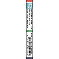 Машинный метчик с винтовой канавкой H-Tools М8 шаг 1.25 DIN371 HSSE-TiN 513X01-C2-0080