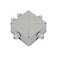 Распаячная коробка IEK км41330 о/п 100x100x50мм pg9 ip55 серая UKO10-100-100-050-K51-55