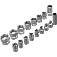 Набор инструментов СИБРТЕХ 1/2", пластиковый кейс, 32 предмета 13393