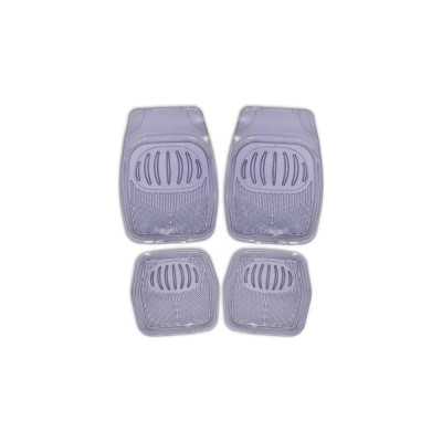 Коврик для салона SKYWAY Rain-1 4пр. ванночка, виниловый, серый, прозрачный S01702022