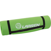 Коврик для фитнеса и йоги Larsen NBR, зеленый, 183x60x1 см 4690222157161