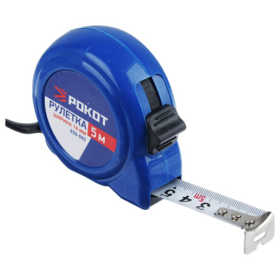 Рулетка РОКОТ пластик, 5мх19мм 658-093