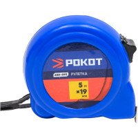 Рулетка РОКОТ пластик, 5мх19мм 658-093
