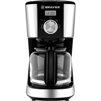 Кофеварка BRAYER 900 Вт, 1.5 л, таймер, LCD-дисп, противокапельная система BR1122