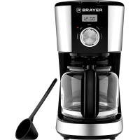 Кофеварка BRAYER 900 Вт, 1.5 л, таймер, LCD-дисп, противокапельная система BR1122