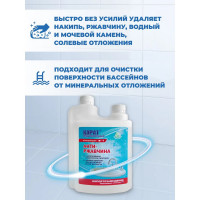 Кислотное средство для удаления ржавчины, известкового налета, солевых отложений, Карат концентрат Антиржавчина 1 л с дозатором 4607002305889