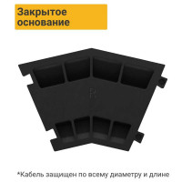 Кабель-канал ТЕХНОЛОГИЯ 2x30мм 12т ККР 2-12У угловая часть 45 градуса / ПРАВЫЙ / 00000004025