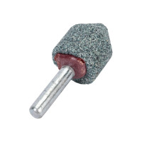 Головка абразивная с хвостовиком EW(ГК) 20x25x6 мм, 63С, F60(25Н), O(СТ1) CNIC 50737