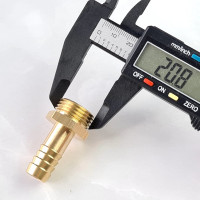 Наконечник латунный НР 1/2" - елочка 12 мм + хомут Профитт 4823464