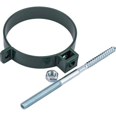 Универсальный хомут трубы Технониколь (ПВХ; длина 140 мм; зеленый; 1 шт) TN425864