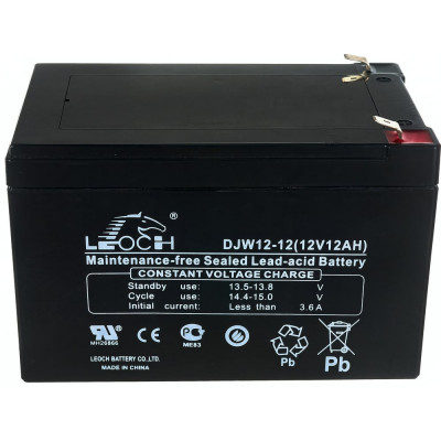 Аккумулятор для ИБП Leoch DJW12-12 12В, 12 Ач УТ-00000618