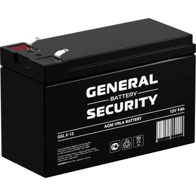 Аккумулятор для ИБП General Security GSL9-12 12В, 9 Ач УТ-00001914