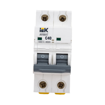 Автоматический выключатель IEK M06N 2P C 40А AR-M06N-2-C040