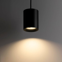 Подвесной светильник Ritter Arton цилиндр, провод 1м, 80x100, GU10, алюминий, черный 59983 8
