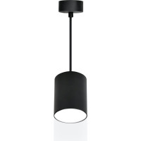 Подвесной светильник Ritter Arton цилиндр, провод 1м, 80x100, GU10, алюминий, черный 59983 8
