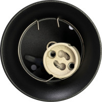 Подвесной светильник Ritter Arton цилиндр, провод 1м, 80x100, GU10, алюминий, черный 59983 8