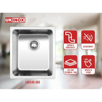 Мойка Ukinox Лофт LOB340.400 -GT10P