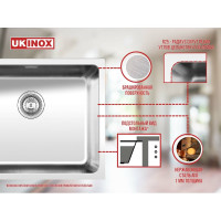 Мойка Ukinox Лофт LOB340.400 -GT10P