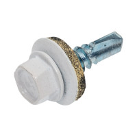 Кровельный саморез КВАДРА 5.5x19, RAL 9003 белый, сверло PT. 3, кор. 250 шт. 519900303250