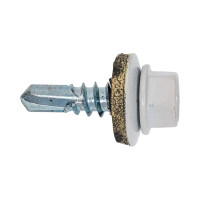 Кровельный саморез КВАДРА 5.5x19, RAL 9003 белый, сверло PT. 3, кор. 250 шт. 519900303250